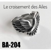 Ba-204, Bague Le Croisement des Ailes, acier inoxidable