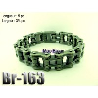 Br-163 bracelet chaîne vintage ,acier inoxidable « stainless steel » 
