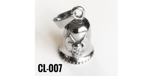 CL-007 cloche protectrice (Guardian Bell) Flying Skull , acier inoxidable (Stainless Steel)